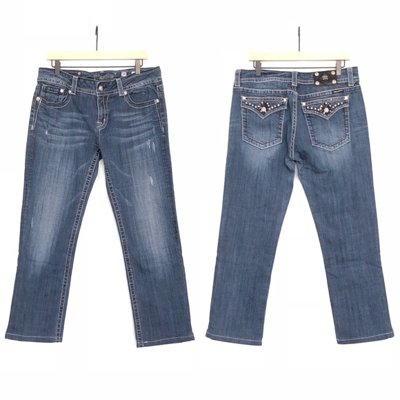 Miss Me Denim - Miss Me Bootcut Jeans Bling Pockets JE5317B